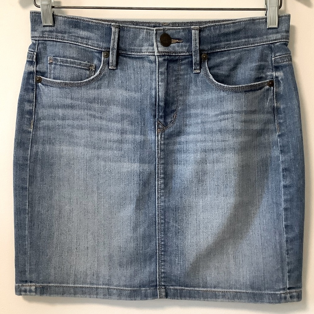 LOFT Denim Mini Skirt